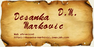 Desanka Marković vizit kartica